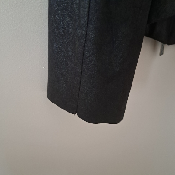 Calvin Klein Moto faux-suede draped Jacket - Picture 6 of 7